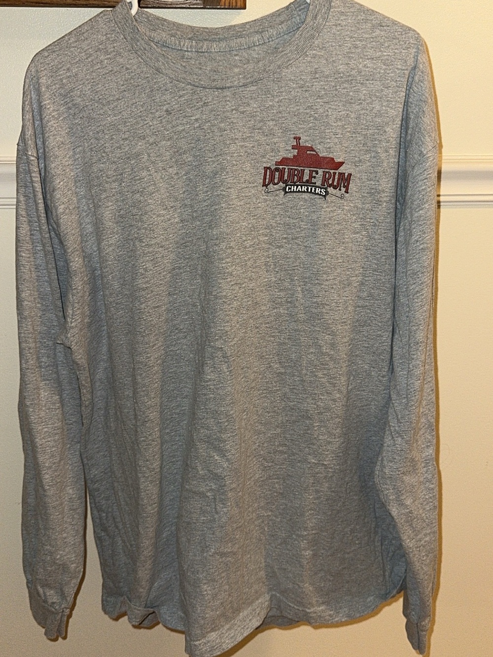 Men's Heather Gray Long-Sleeve Crew Tee